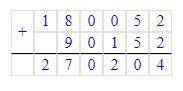 Вычисли сумму данных чисел в столбик. a) 7560 000, 84 379, 509 0006) 180 052, 90 152, 2840 000​
