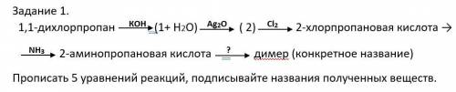 с химией (уравнениями реакции)