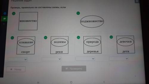 Проверь правильно ли составлены схемы если множество квадрат подмножество 3 класс