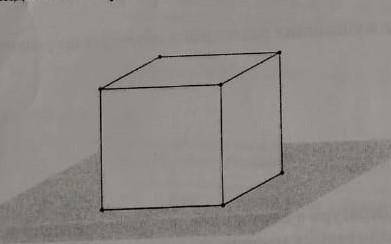 Математика 5 класс На столе лежит кубик с длиной стороны,равной 5 1)Дорисуй невидимые ребра кубика п