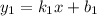 y_1 = k_1x + b_1