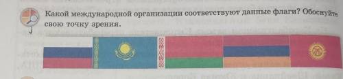 Какой международной организации соответствует данные флаги?Обоснуйте свою точку зрения ​