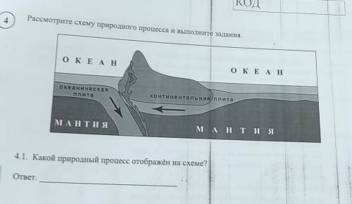 Рассмотрите схему природного процесса и выполните задания. Какой природный процесс отображён на схем