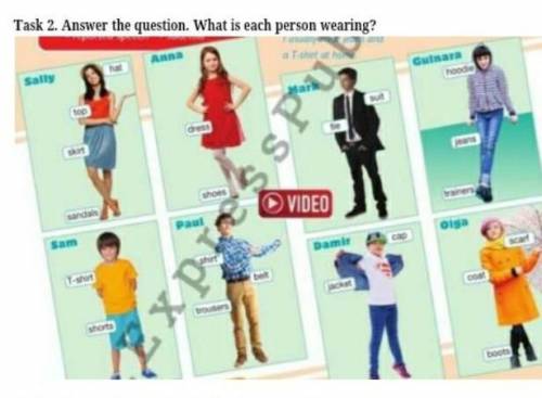 Answer the question. What is each person wearing​