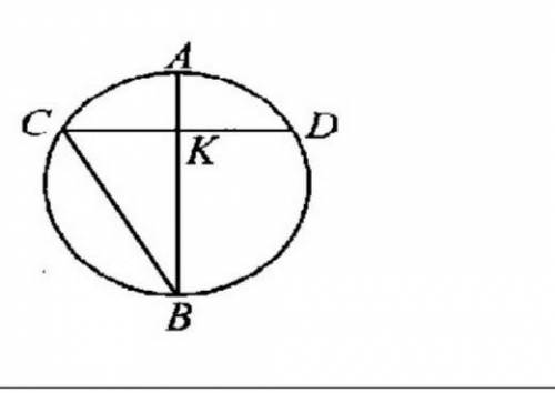В окружности с центром в точке О диаметр АВ перпендикулярен хорде СД равной 25 см. Найдите все внутр
