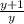 \frac{y+1}{y}