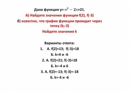 Дана функция y=-x²-2x+21​