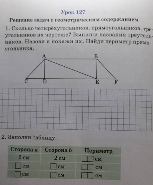 Сколько четырехугольников прямоугольников треугольников на чертеже Выпиши названия треугольников наз