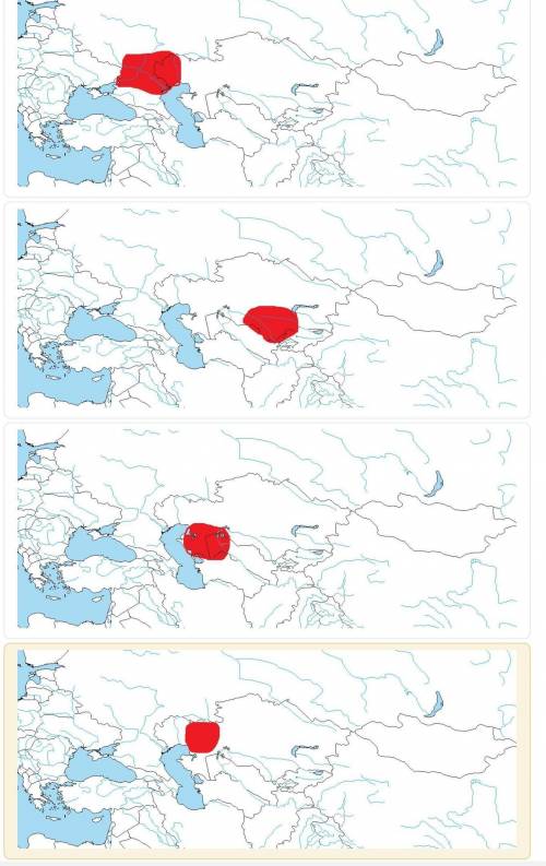 Из предложенных вариантов, выберите карту, на которой показана вся территория расселения сарматов.​