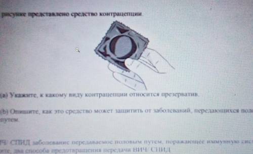 5. На рисунке представлено средство контрацепции а) Укажите к какому виду контрацепции относится пре