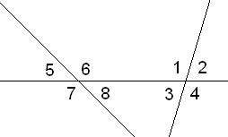 Дано: ∢4=120°,∢5=76°. Вычисли остальные углы. ∢1= °;∢2= °;∢3= °;∢4= °;∢5= °;∢6= °;∢7= °;∢8= °.