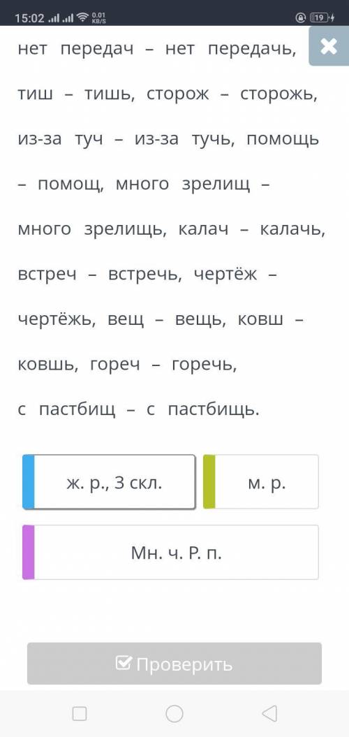 Выбери правильный вариант написания существительных с ь после шипящего. Выдели голубым цветом слова