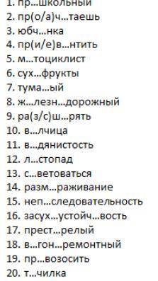 Все в прикрепленном файле. Разберите по составу следующие слова, вставьте пропущенные буквы: