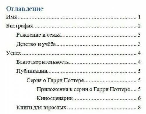 Рассмотрите предложенное оглавление и укажите количество используемых уровней: * 2 уровня1 уровень4