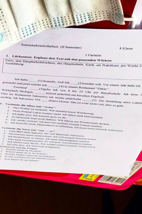 хелп . завтра годовая контрольная по немецкому за правильной ответ​