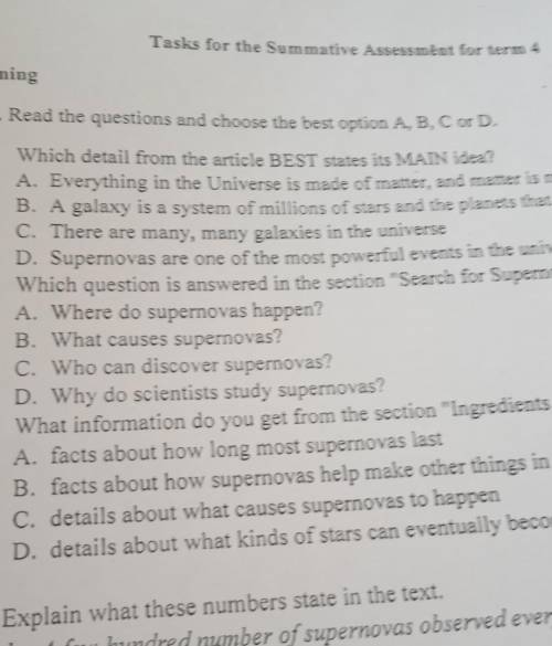 Which detail from the article BEST states its MAIN idea​