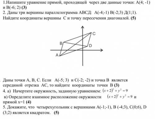 за четверть контрольная