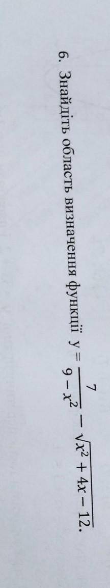 Знайдіть область визначення функції​