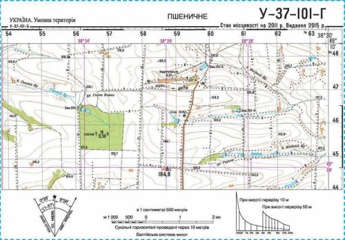 Знайдіть на топографічній карті церкву в смт Індустріальне греблю на річці Гнилий Яр і визначте: а)