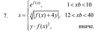 При выполнении задания предусмотреть выбор вида функции f(x): sh(x), x^2 или e^x. Предусмотреть выво