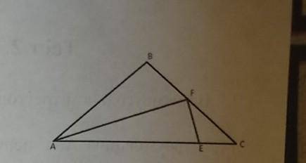В треугольнике ABC AF биссектриса, а точки А, В, F. Е лежат на одной окружности. Найдите ЕС, если &l