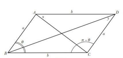 Дано ABCD параллелограмм тогда 2a²+2b²=x²+y² где x,y диагонали , a,b стороны параллелограмма​