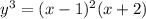 y^{3} = (x-1)^{2} (x+2)