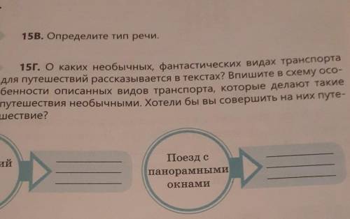 определите тип речи 15Г. О каких необычных фантастических видах транспорта для путешествий рассказыв