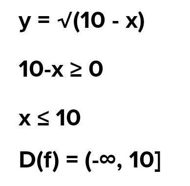 Найдите область определения функций 1.5 1)y=√x+11; 2)y=√x-23; 3)y=√19+x; 4)y=√10-x.​