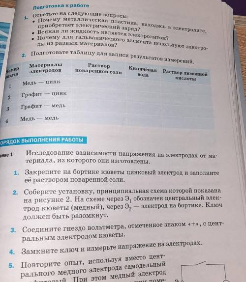 Подготовка к работе 1. ответьте на следующие вопросы: • Почему металлическая пластина, находясь в эл