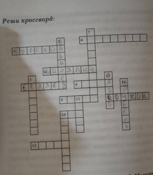 По горизонтали : 1. Театр, основанный с. Мамонтовым «... опера». 4. Русский меценат, чье имя носи ки