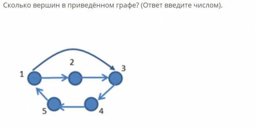 Сколько рёбер в приведённом графе? (ответ введите числом).