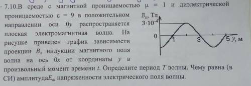 В среде с магнитной проницаемостью u= 1 и диэлектрической проницаемостью e = 9 в положительном напра