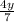 \frac{4y}{7}