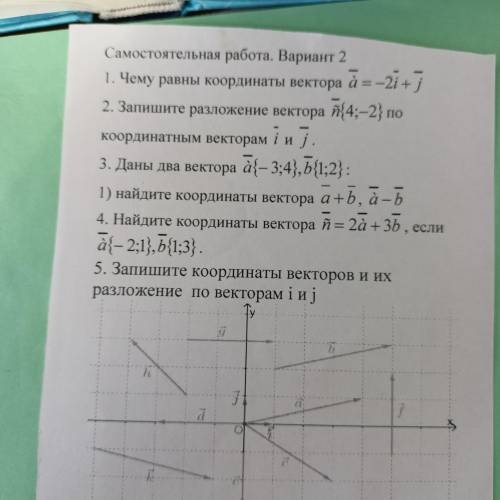 Самостоятельная работа. 2 вариант.