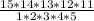 \frac{15*14*13*12*11}{1*2*3*4*5}