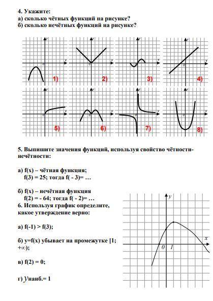 решить тест ПО МАТЕМАТИКЕ ТЕМА Свойства функции