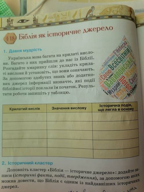 1. Давня мудрість Українська мова багата на крилаті висло ви. Багато з них прийшли до нас із Біблії.