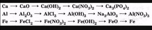 ... Очень ... Написать уравнения реакций для цепочек превращений