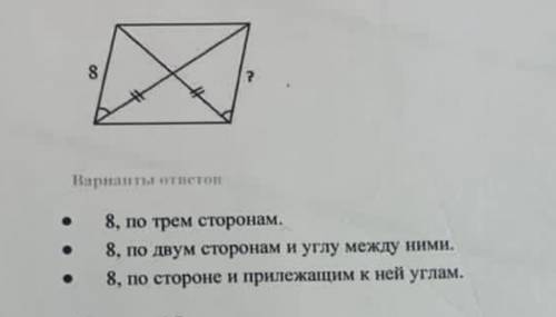 Геометрия 7 класс Можете расписать какой ответ и почему?