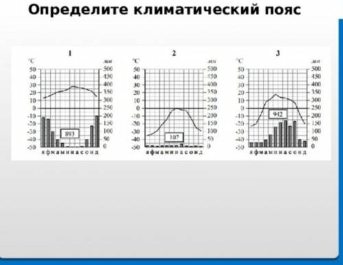 Определите климатический пояс