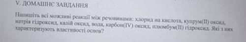 Напишіть всi мi i мiж речовинами: хлорид на купрум(II) оксид, натрія гідроксид, калiй оксид, вода, к