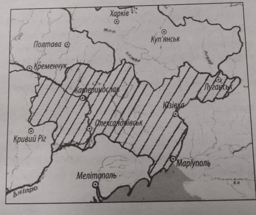 На вирощуванні яких сільськогосподарських культур спеціалізувалася губернія, територію якої заштрихо