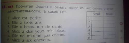 прочитай фразы и отметь, какие из них соответствуют действительности какие нет.