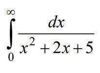 Найти несобственный интеграл от бесконечности до нуля: dx/x^2+2x+5