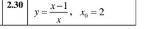 1.30-Найти производную y' 2.30-Составить уравнение касательной к данной кривой в точке с абциссой x0