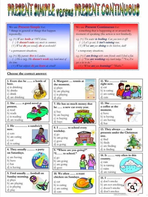 Present simple versus present continius