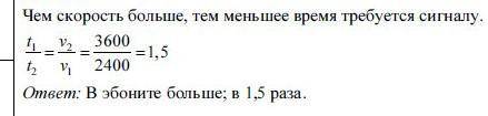 скорость звука в эбоните 2400 м/с а в кирпиче 3600 м/с в каком веществе звуковому сигналу требуется