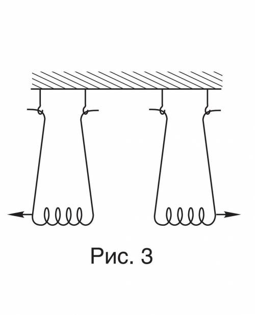 5. Две катушки с током (рис. 3) отталкиваются друг от друга. Обозначьте полярность клемм источников
