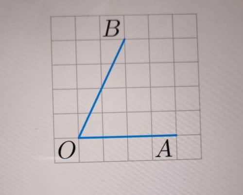 Найдите тангенс угла AOB, изображённого на клетчатой бумаге.